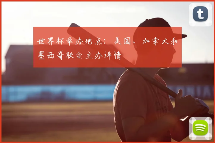 世界杯举办地点：美国、加拿大和墨西哥联合主办详情